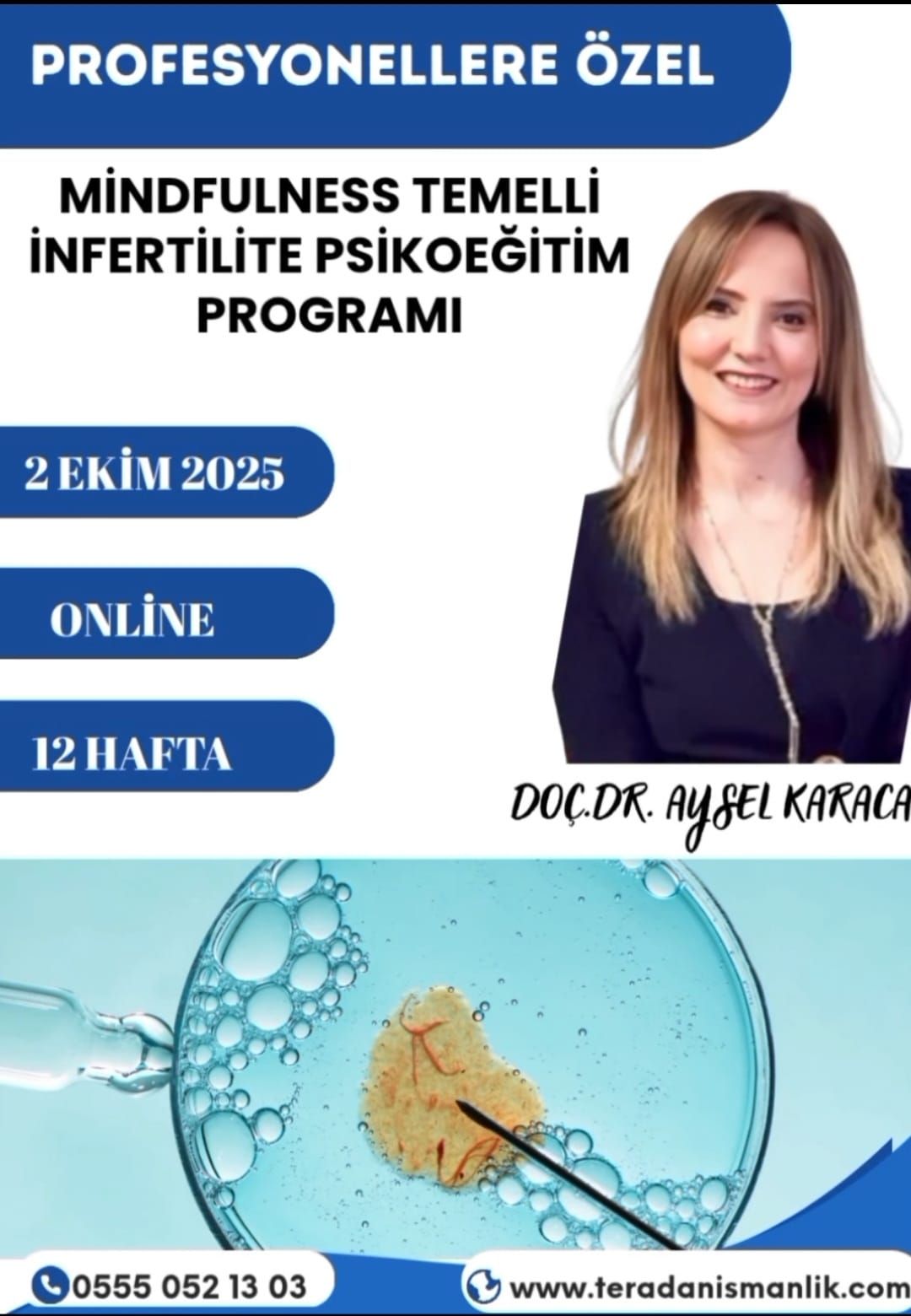 PROFESYONELLER İÇİN  MİNDFULNESS TEMELLİ İNFERTİLİTE EĞİTİM PROGRAMI